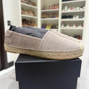 Saint Laurent Taupe Espadrilles